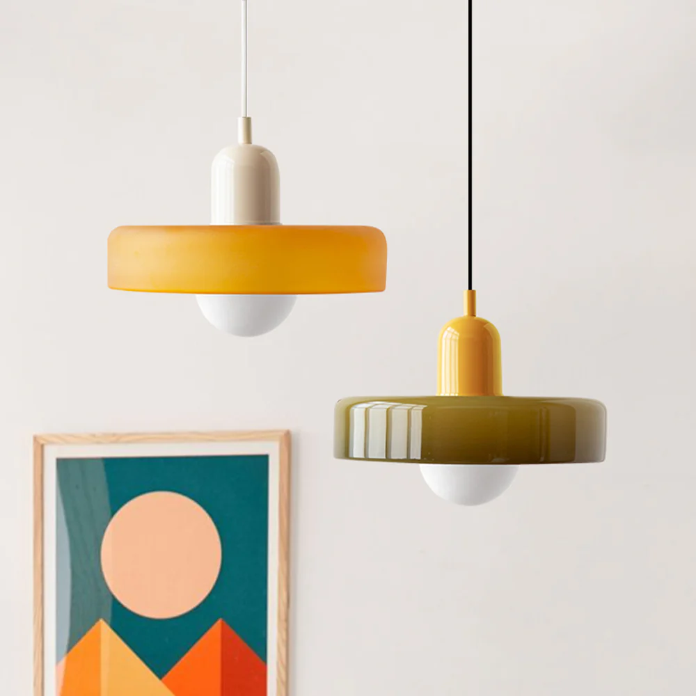 Glarefusion Modern Bauhaus Glass LED Pendant Light
