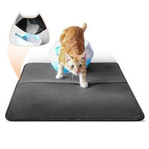 Easy Clean Rubber Anti-Slip Cat Litter Mat