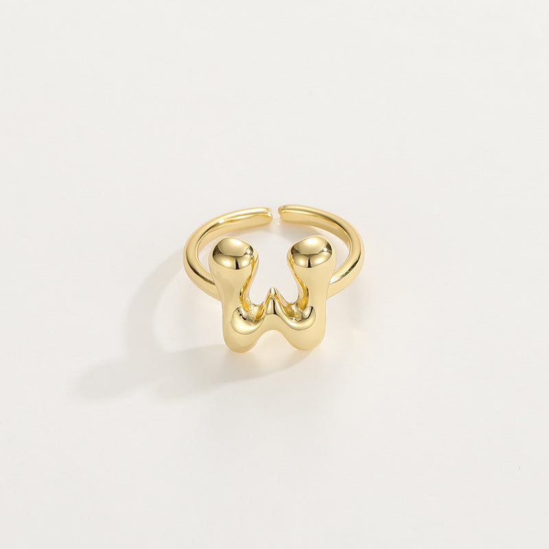 Personalized Fun Alphabet Initial Ring