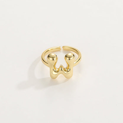 Personalized Fun Alphabet Initial Ring