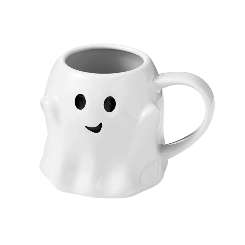Spooky White Ghost Coffee Mug