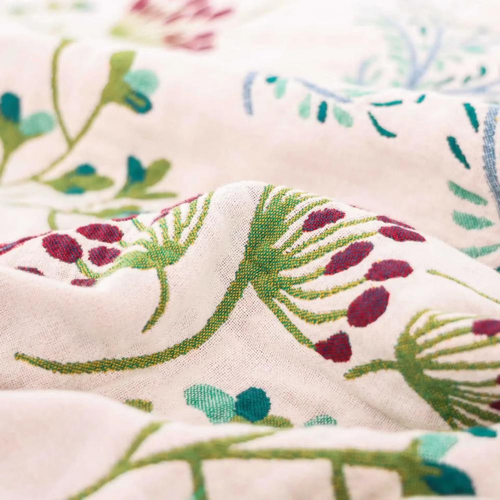 Soft Floral Throw Blanket Cozy Wildflower Pattern
