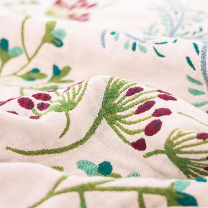 Soft Floral Throw Blanket Cozy Wildflower Pattern