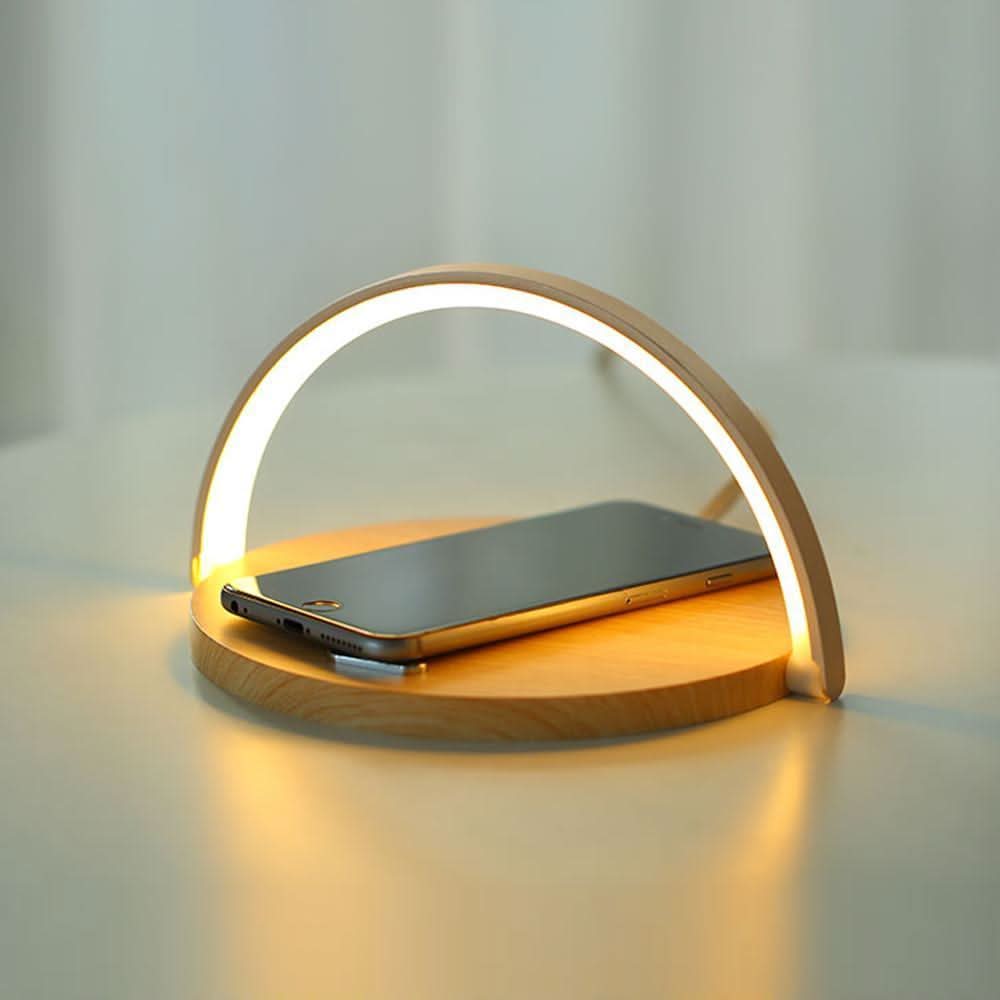 Smart LED Bedside Table Lamp with USB Charger - Halri