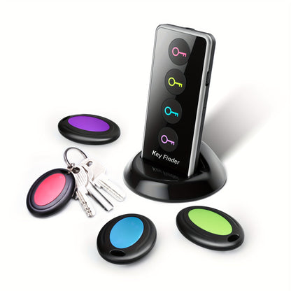Wireless Key Finder with 131ft Range and LED Flashlight – 4 Color-Coded Receivers 6