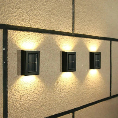 Outdoor Solar Powered Wall Lights with Auto Dusk Sensor - Halri