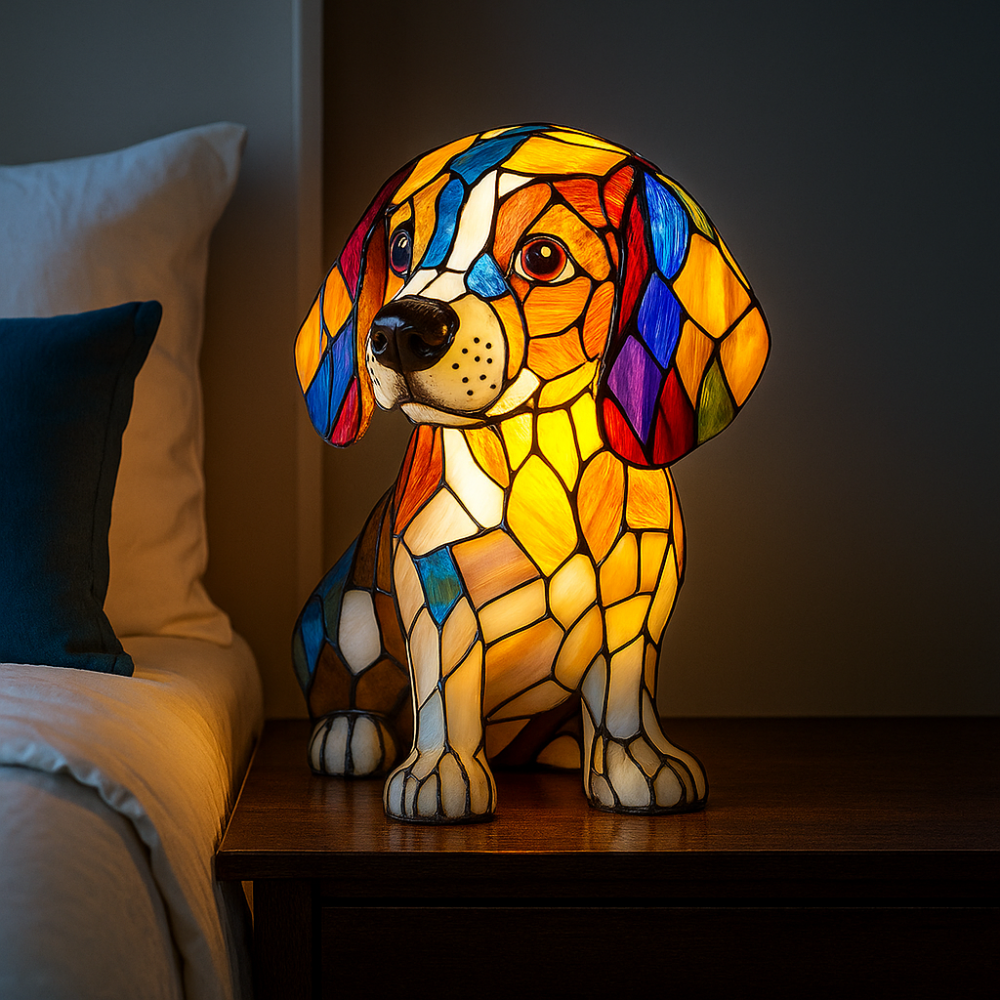 Colorful Dog Night Light Table Lamp - Halri