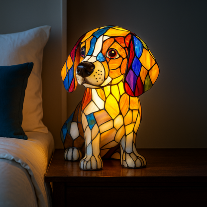 Colorful Dog Night Light Table Lamp - Halri