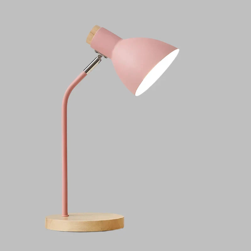Rustic Wooden Desk Lamp