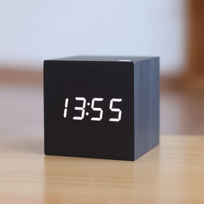Stylish Wooden Digital LED Wall Clock