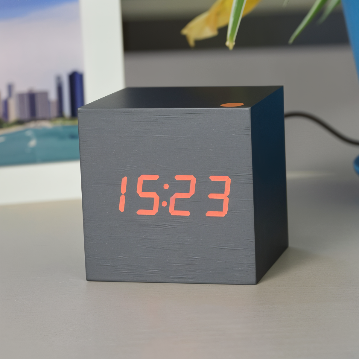 Stylish Wooden Digital LED Wall Clock