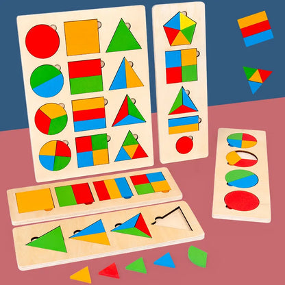 Fun Wooden Shape Sorting Toy for Kids - Halri