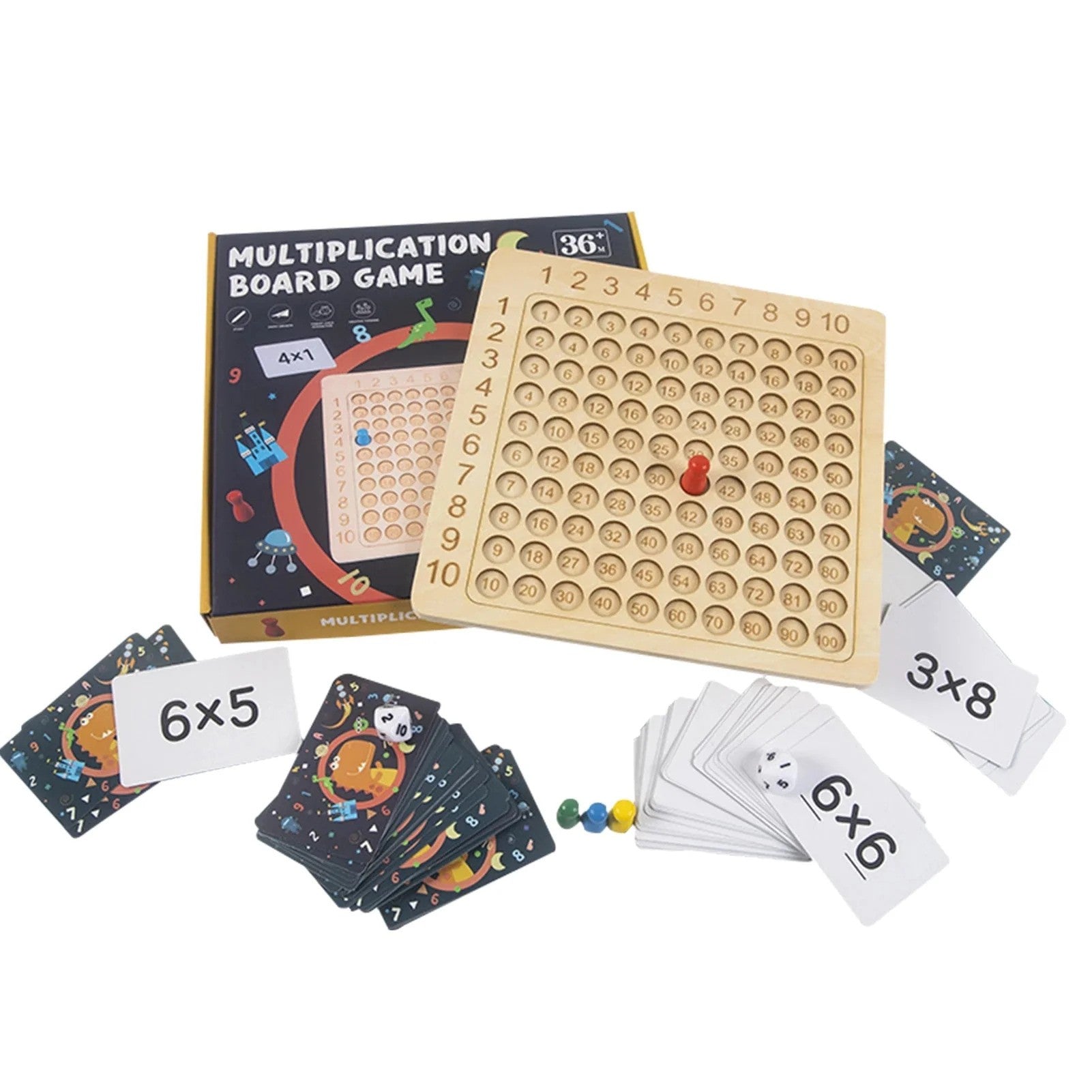 Fun Wooden Math Block Toy Set - Halri
