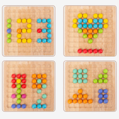 Educational Wooden Bead Sorting Toy