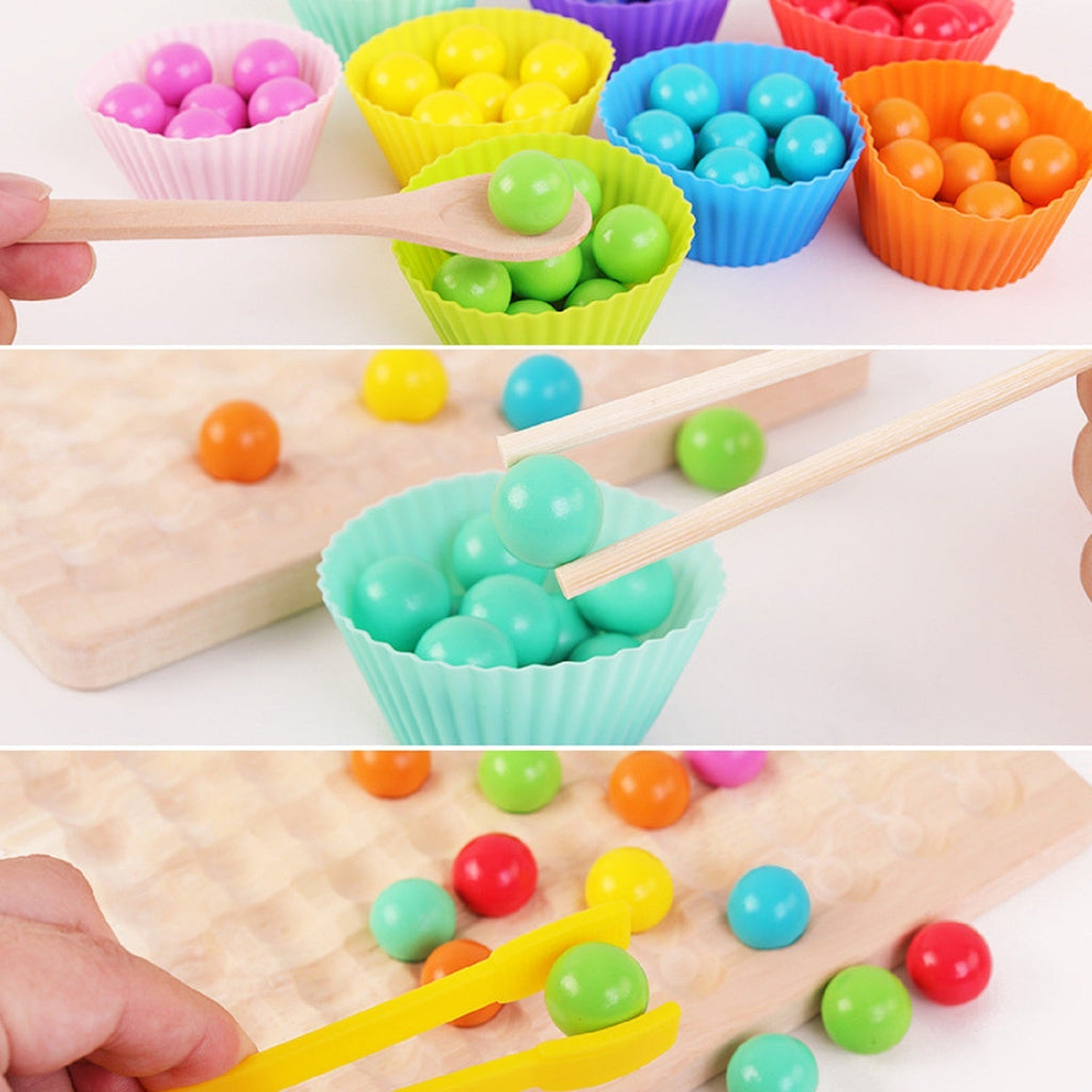 Educational Wooden Bead Sorting Toy