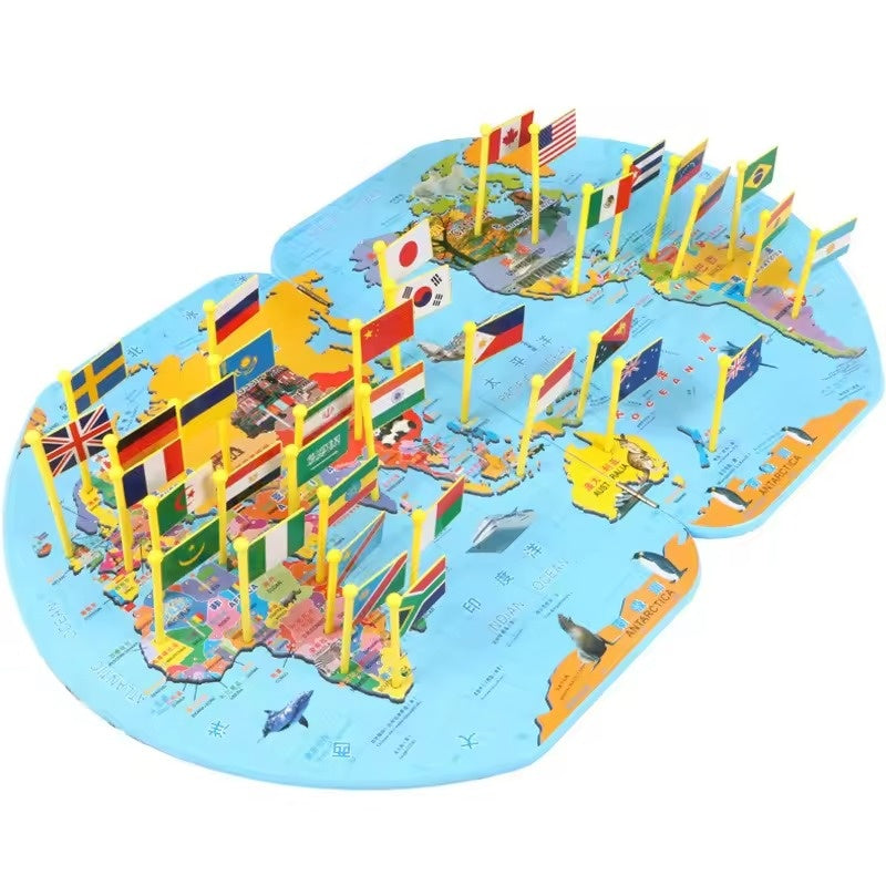 Fun Interactive Map Puzzle for Children - Halri