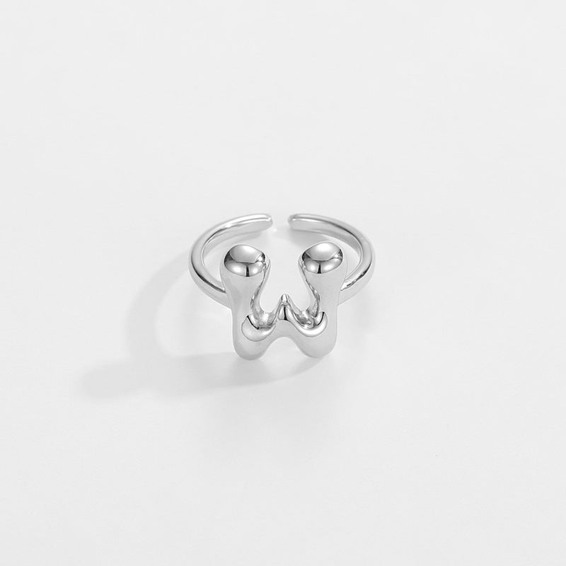 Personalized Fun Alphabet Initial Ring