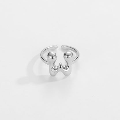 Personalized Fun Alphabet Initial Ring