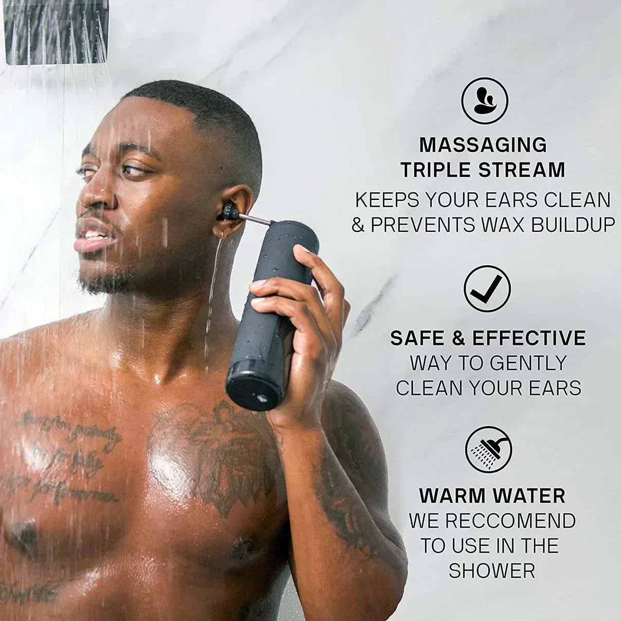 Easy Ear Cleaner with Triple Jet Spray