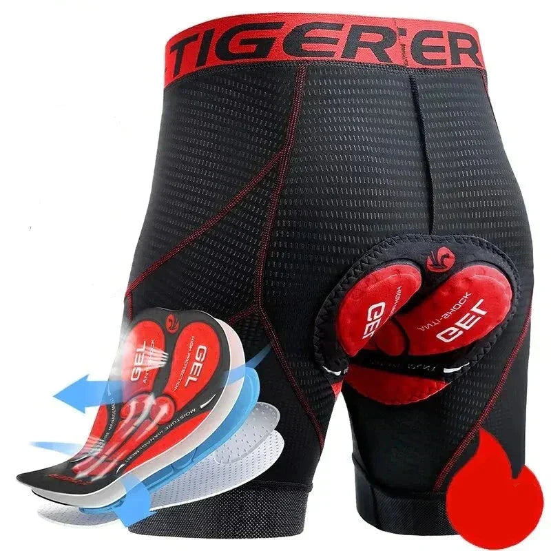 Comfortable Bike Shorts with Gel Cushion for Men