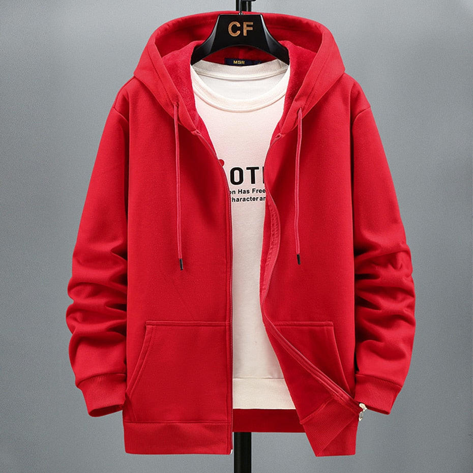 Soft Hooded Sweater Jacket