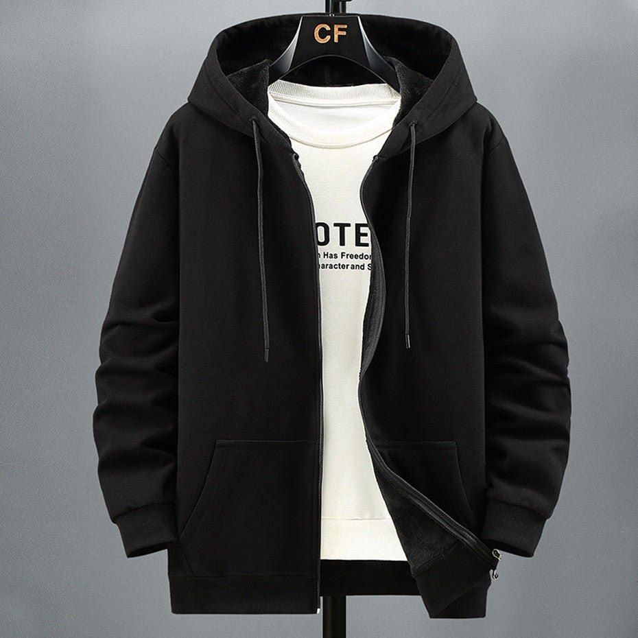 Soft Hooded Sweater Jacket