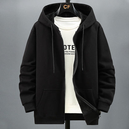 Soft Hooded Sweater Jacket