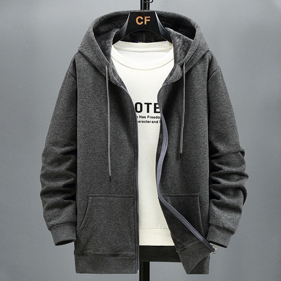 Soft Hooded Sweater Jacket