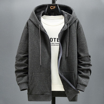 Soft Hooded Sweater Jacket