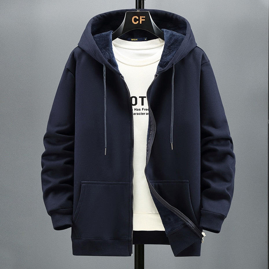 Soft Hooded Sweater Jacket