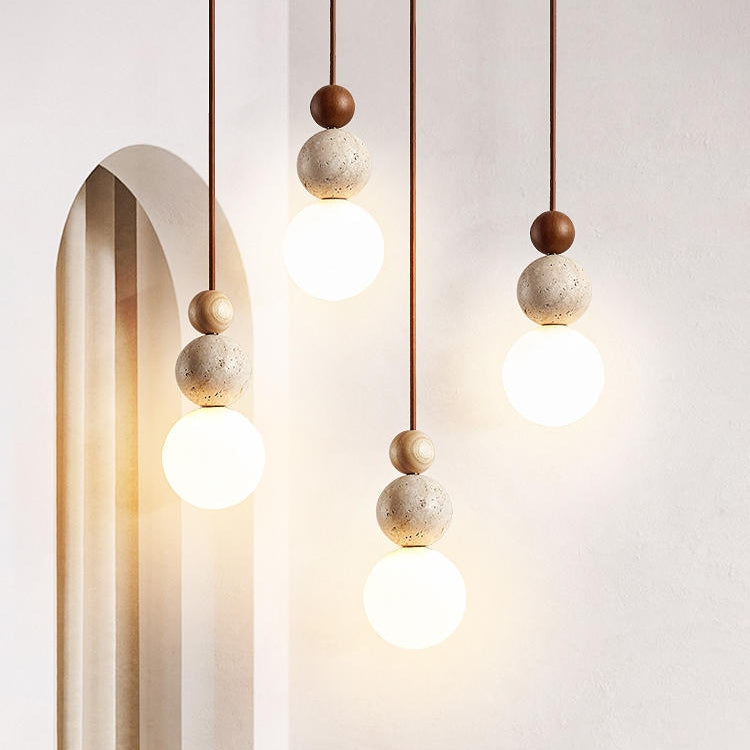 Simple Stone Drop Ceiling Light