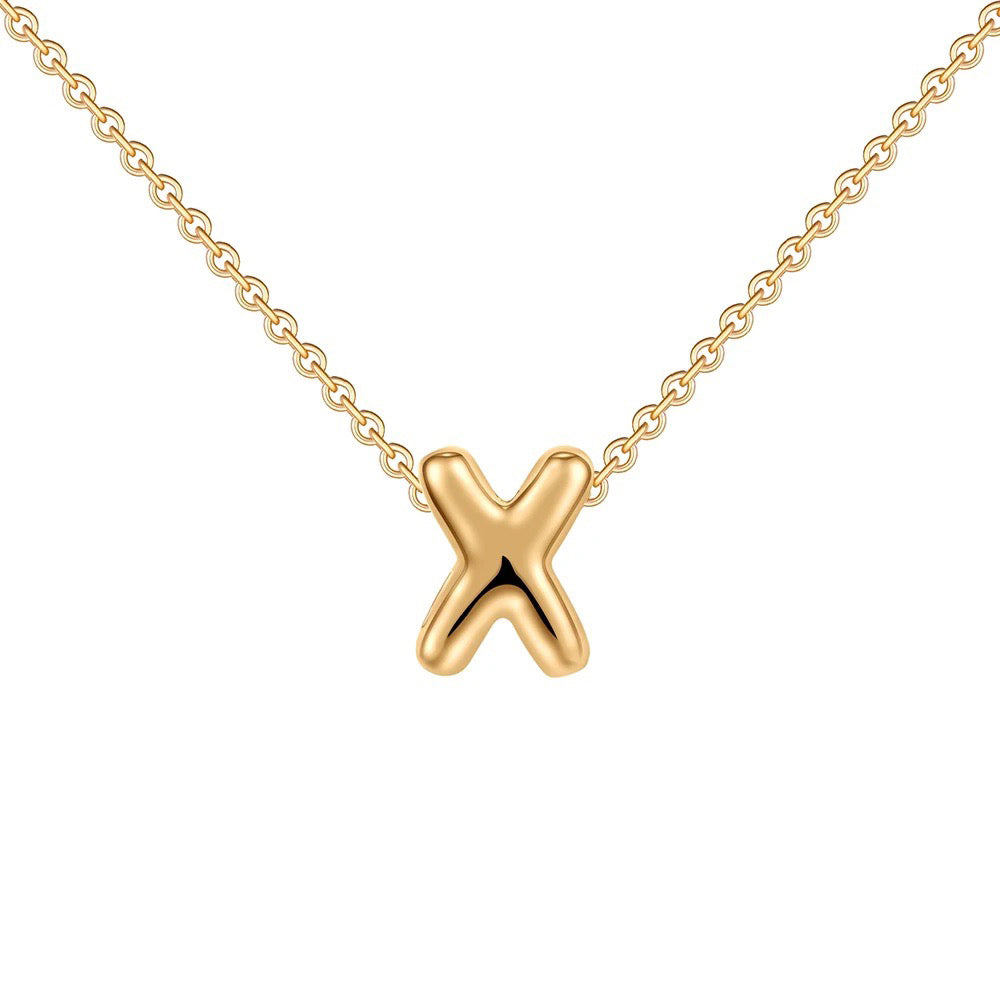 Delicate Script Monogram Initial Necklace