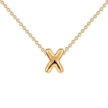 Delicate Script Monogram Initial Necklace