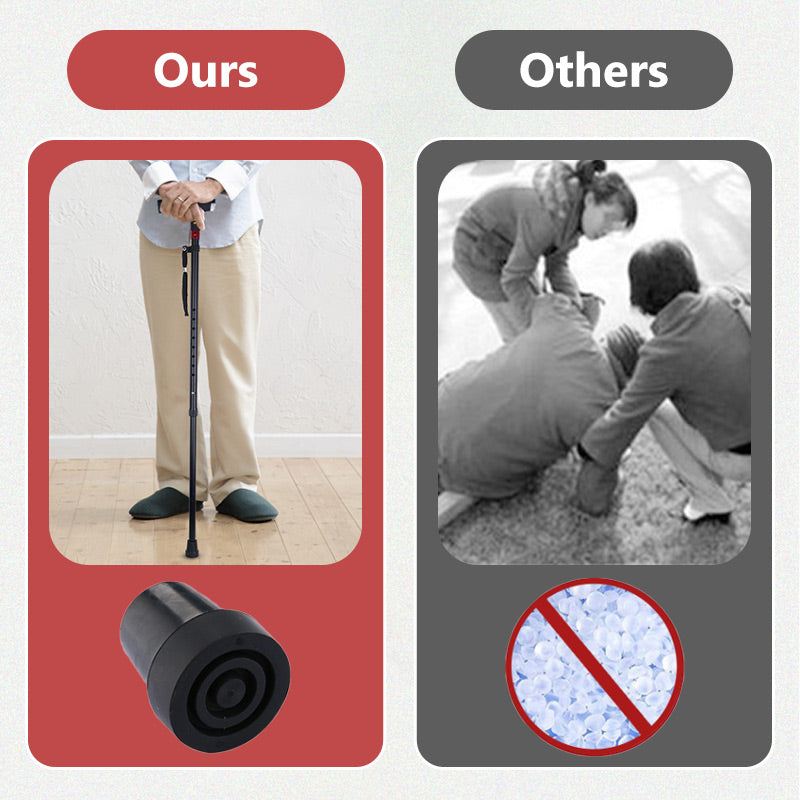 Senior Walking Stick with LED Flashlight