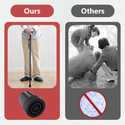 Senior Walking Stick with LED Flashlight