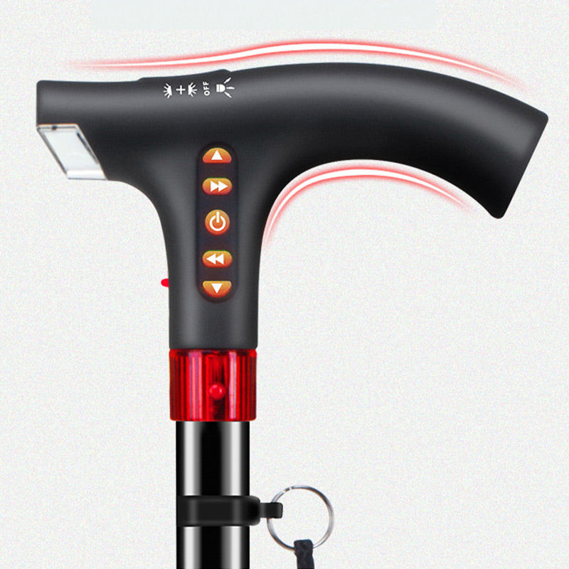 Easy Grip Walking Stick with LED Light and Alarm - Halri