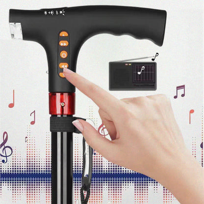 Senior Walking Stick with LED Flashlight