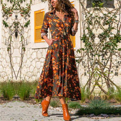 Colorful Floral Summer Dress - Halri