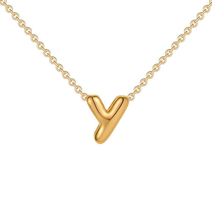 Delicate Script Monogram Initial Necklace