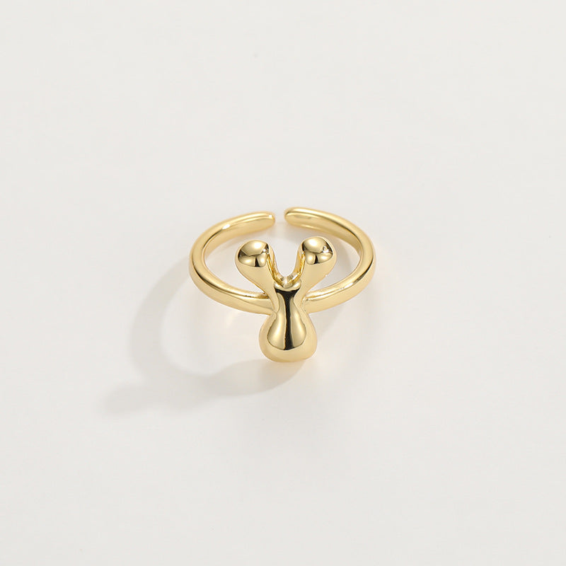 Personalized Fun Alphabet Initial Ring
