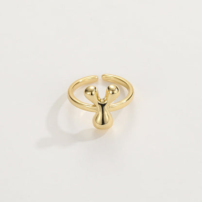 Personalized Fun Alphabet Initial Ring
