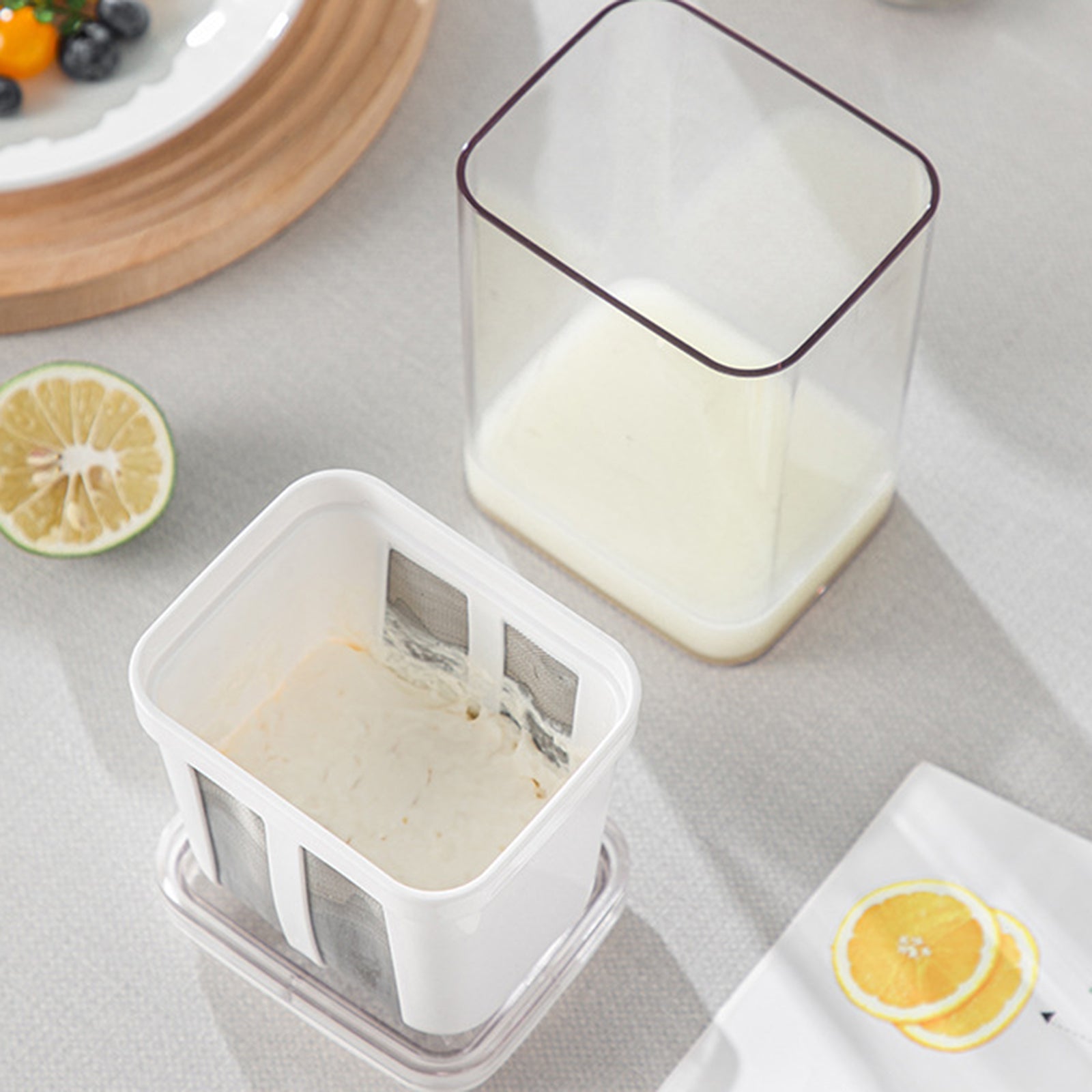Yogurt Strainer Mesh for Thick Greek Yogurt – Durable Stainless Steel Cheese Maker with 1100ml Capacity 5