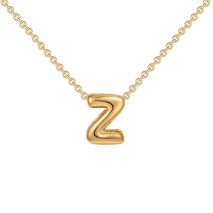 Delicate Script Monogram Initial Necklace
