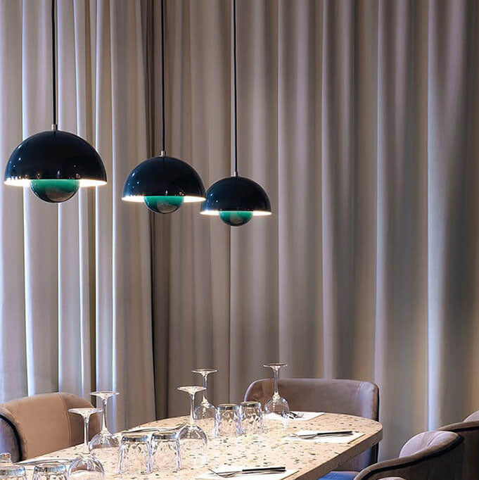 Stylish Half Sphere Pendant Light Fixture