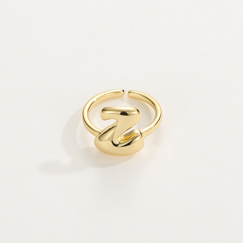 Personalized Fun Alphabet Initial Ring