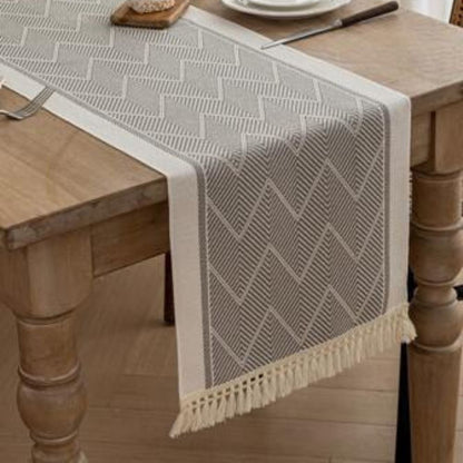 Elegant Woven Table Runner - Soft Home Decor Accent