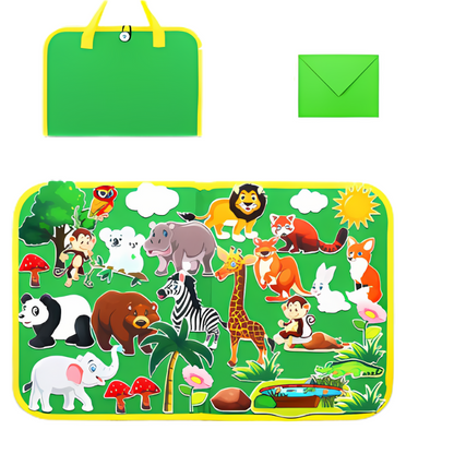 Fun Learning Board with Soft Felt Toys for Kids - Halri