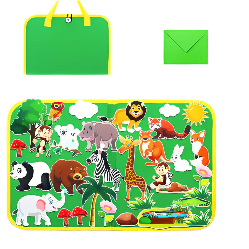 Colorful Felt Animal Playset - Halri