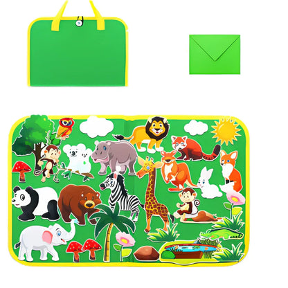 Colorful Felt Animal Playset - Halri