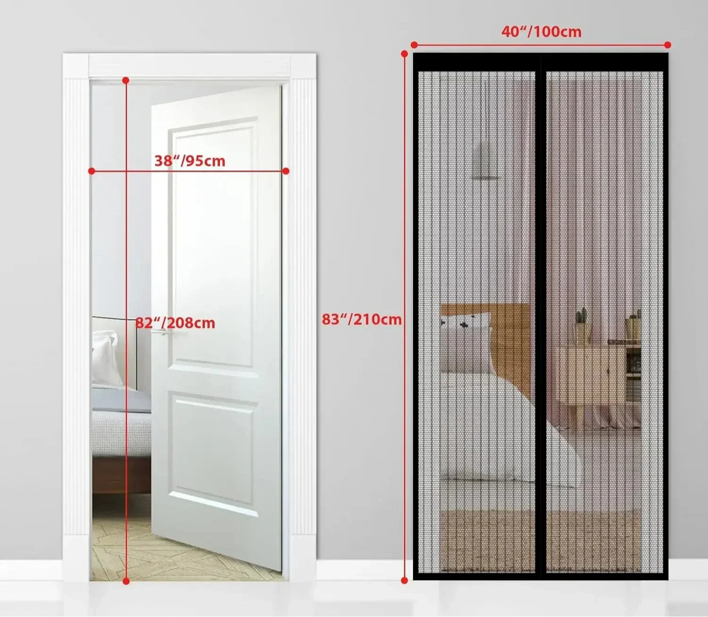 Easy Fit Magnetic Screen Door - Halri